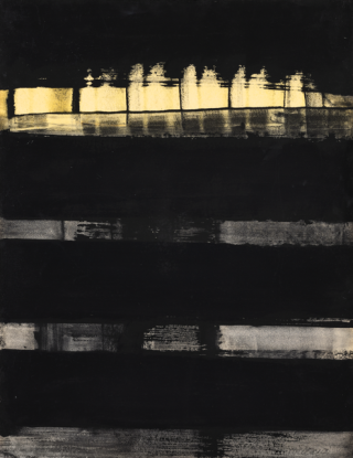 Pierre Soulages, Gouache vinylique sur papier 1973 – 41, 1973
